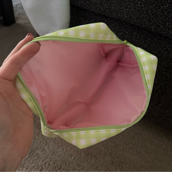Ipsy Green Gingham Cosmetic Bag - Picture 6 of 6